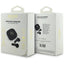 Guess 4G Metal Logo – TWS Bluetooth ausinės + įkrovimo dėklas (juodos)