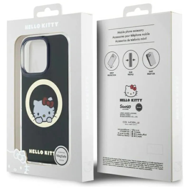 Hello Kitty IML Sweet Kitty MagSafe – dėklas skirtas iPhone 16 Pro (juodas)