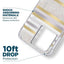 Case-Mate Pearl Stripes MagSafe – perlamutru dekoruotas dėklas, skirtas iPhone 14 Pro Max (Pearl Stripes)