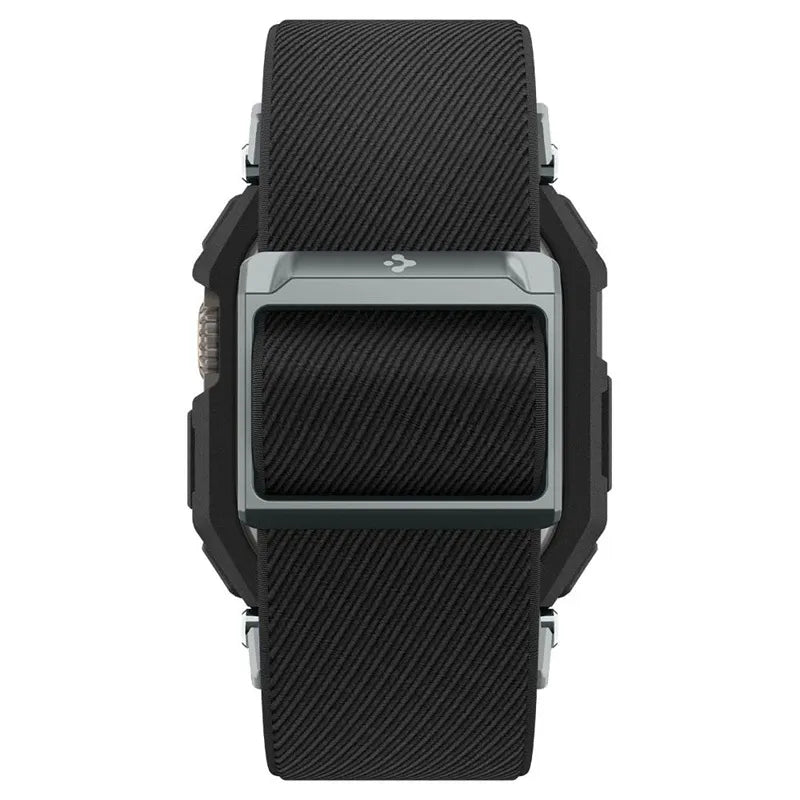 Spigen Lite Fit „Pro“ – dėklas su dirželiu, skirtas Apple Watch Ultra 1/2 49 mm (matinė juoda)