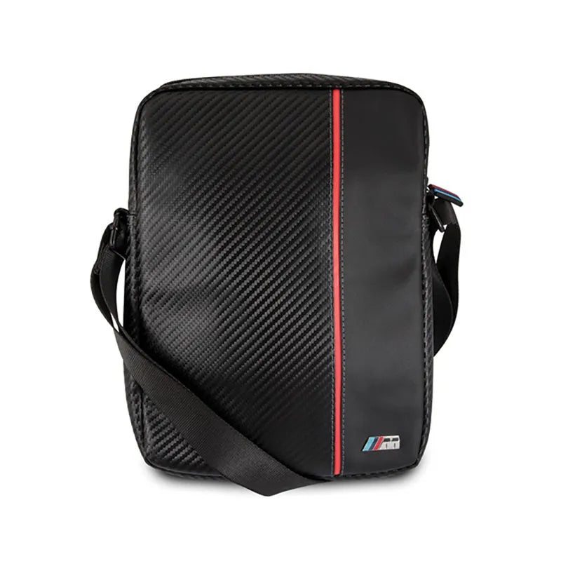 BMW Carbon Red Stripe – 8 colių planšetinio kompiuterio krepšys (juodas)