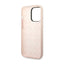 „Guess Silicone Triangle Logo“ – dėklas „iPhone 14 Pro“ telefonui (rožinis)