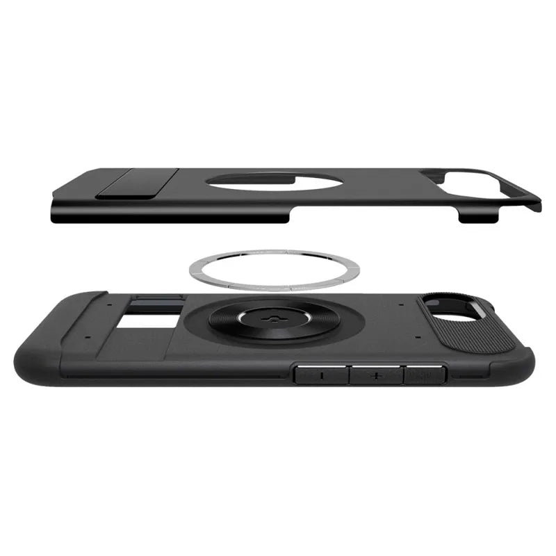 Spigen Slim Armor Mag MagSafe – Dėklas iPhone 17e / 16e (Juodas)