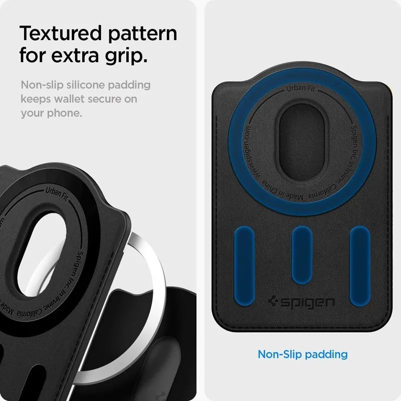 Spigen Urban Fit Wallet MagSafe – magnetinė piniginė (juoda)