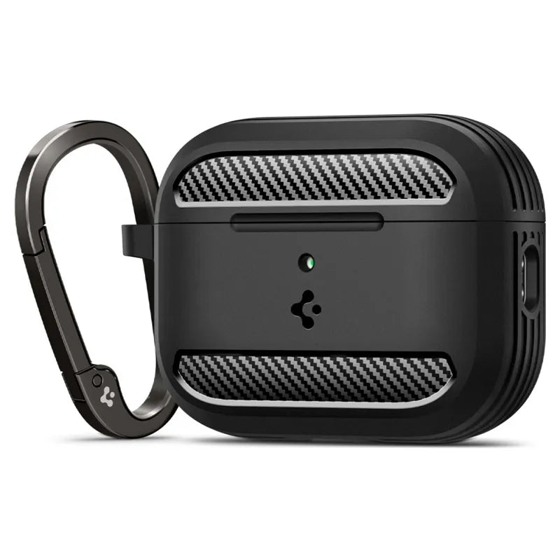 Spigen Rugged Armor – dėklas Apple AirPods Pro 3 (matinis juodas)