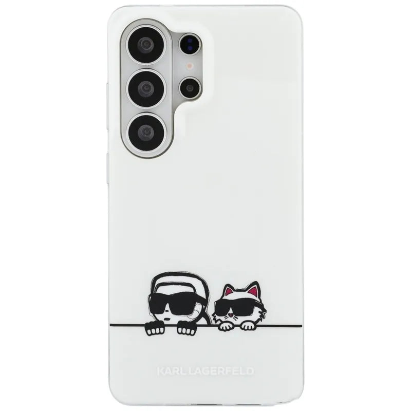 Karl Lagerfeld IML Peekaboo Karl & Choupette MagSafe – Samsung Galaxy S26 Ultra dėklas (skaidrus)