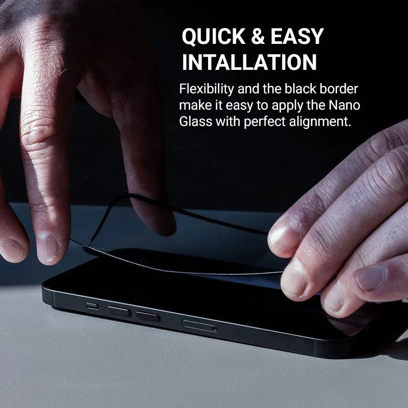 Crong Nano Glass – nedūžtantis hibridinis stiklas iPhone 16 Plus / iPhone 15 Plus