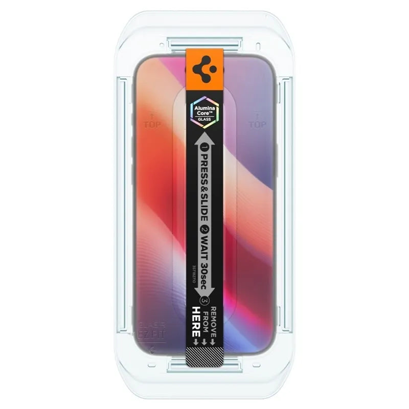 Spigen GLAS.TR EZ FIT Privacy 2 vnt. pakuotė – grūdintas stiklas su privatumo filtru iPhone Air