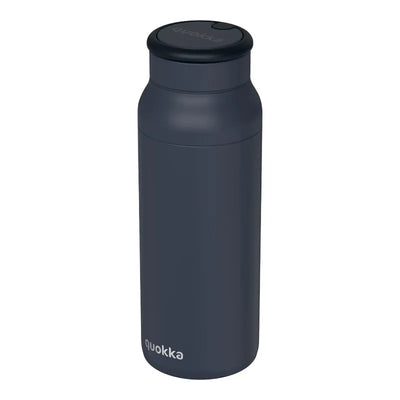 Quokka Echo – 690 ml nerūdijančio plieno gertuvė su silikonine rankenėle (juoda)