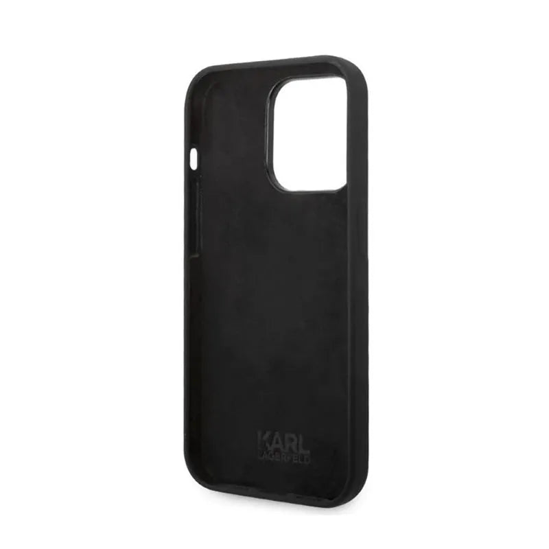 Karl Lagerfeld Silicone NFT Ikonik – dėklas, skirtas iPhone 14 Pro (juodas)