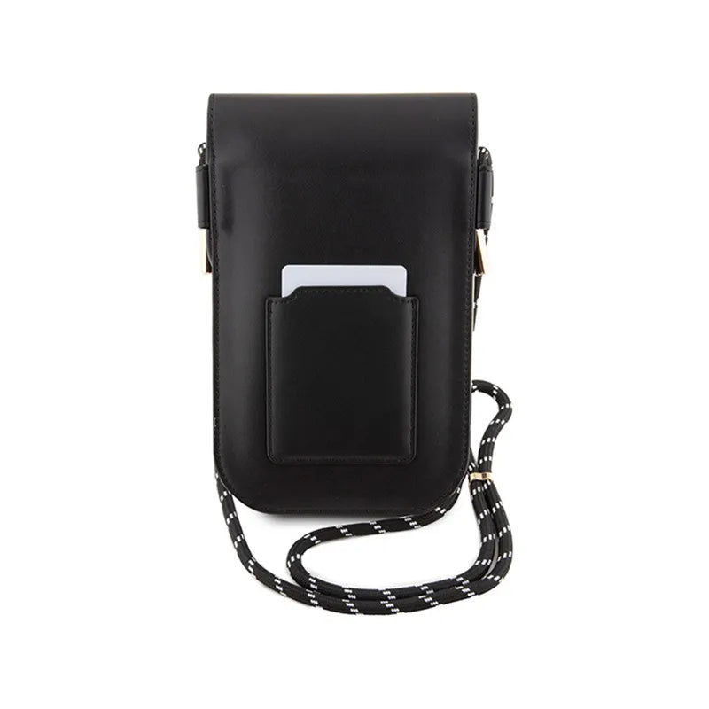 Hello Kitty Leather Daydreaming Cord – telefono krepšys su dirželiu (juodas)