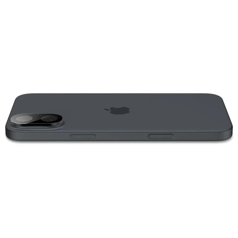 Spigen Optik GLAS.TR Camera Protector 2-Pack - objektyvo apsauga, skirta iPhone 16 / 16 Plus (2 vnt.) (Juoda)