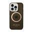 Guess Gold Outline Translucent MagSafe – dėklas iPhone 14 Pro (juodas)