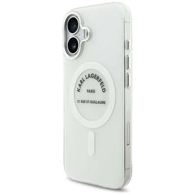 Karl Lagerfeld IML Karl RSG Logo MagSafe - Dėklas, skirtas iPhone 17 (skaidrus)