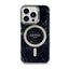 Guess Marble MagSafe – dėklas iPhone 14 Pro (juodas)