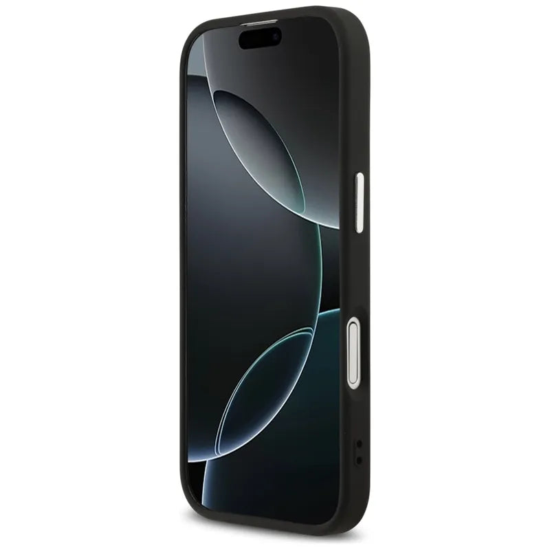 Guess 4G Classic Logo MagSafe – dėklas iPhone 17 (juodas)