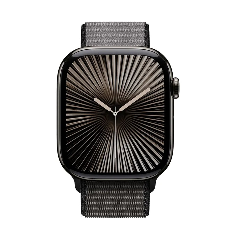 Crong Nylon - sportinis dirželis, skirtas Apple Watch 44/45/46/49 mm (tamsiai pilka)