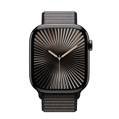Crong Nylon - sportinis dirželis, skirtas Apple Watch 44/45/46/49 mm (tamsiai pilka)
