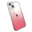 Speck Presidio Perfect-Clear + Ombre - iPhone 15 Plus / 14 Plus dėklas su MICROBAN danga (Skaidrus / Vintage Rose Fade)