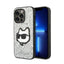 Karl Lagerfeld NFT Glitter Choupette Patch – dėklas iPhone 14 Pro (sidabrinis)