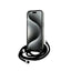 Karl Lagerfeld IML Crossbody Monogram Karl & Choupette Head MagSafe – Dėklas iPhone 15 / 14 / 13 (juodas)