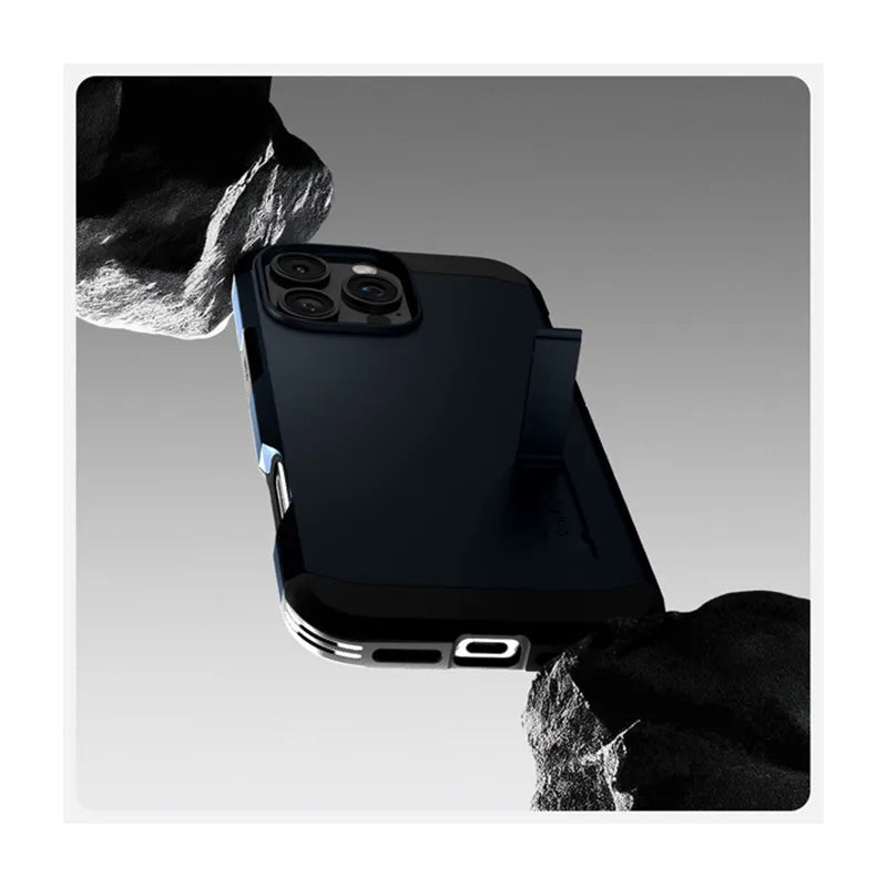Spigen Tough Armor Mag MagSafe – dėklas iPhone 16 Pro Max (Metal Slate)