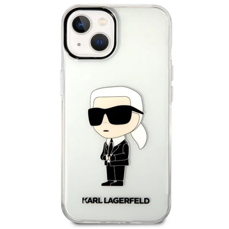 Karl Lagerfeld IML NFT Ikonik – dėklas iPhone 14 Plus (skaidrus)