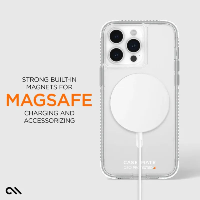 Case-Mate Ultra Tough plus D3O MagSafe – dėklas iPhone 15 Pro Max (skaidrus)