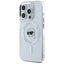Karl Lagerfeld IML Metal Karl Head MagSafe – dėklas iPhone 15 Pro Max (baltas)