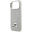 Karl Lagerfeld Karl & Choupette Pins MagSafe – dėklas, skirtas iPhone 17 Pro (pilkas)