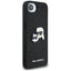 Karl Lagerfeld Fixed Glitter Karl & Choupette Heads Metal Pin – dėklas iPhone 16e (juodas)