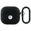 BMW Genuine Leather Silver Logo – dėklas AirPods 4 (juodas)