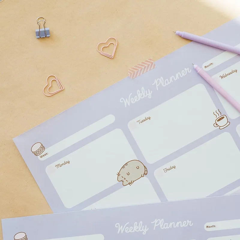 Pusheen – savaitės planuotojas iš „Moments“ kolekcijos, 54 puslapiai, A3