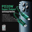 WEKOME WDC-181 Vanguard Series - USB-C į Lightning itin greito įkrovimo PD 20W jungiamasis laidas 1m (Žalias)