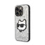 Karl Lagerfeld NFT Glitter Choupette Patch – dėklas iPhone 14 Pro (sidabrinis)
