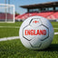 Anglijos futbolo treniruočių kamuolys, 32 panelės, 5 dydis (baltas/raudonas)