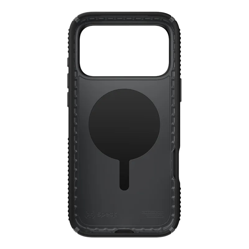 Speck Presidio2 Grip MagSafe – iPhone 17 Pro Max dėklas (juodas / pilkas / baltas)