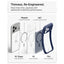 Spigen Ultra Hybrid Mag MagSafe – dėklas, skirtas iPhone 18 Pro Max / 17 Pro Max (Frost Deep Blue)