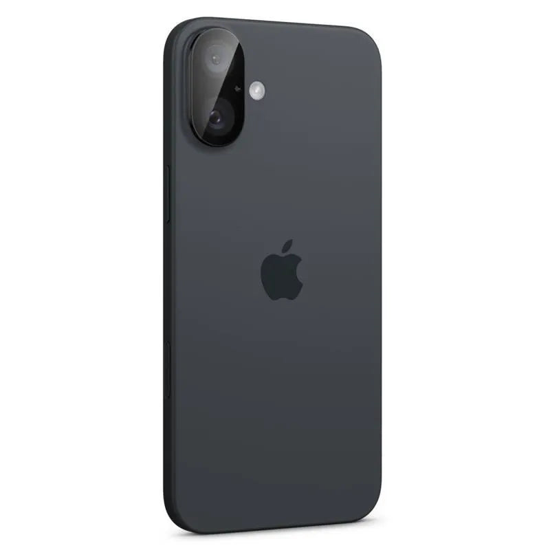 Spigen Optik GLAS.TR Camera Protector 2-Pack - objektyvo apsauga, skirta iPhone 16 / 16 Plus (2 vnt.) (Juoda)