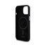 DKNY Liquid Silicone Small Metal Logo MagSafe – dėklas iPhone 15 Plus / 14 Plus (juodas)