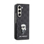 Karl Lagerfeld NFT Saffiano Monogram Ikonik Pin – dėklas Samsung Galaxy Z Fold 5 (juodas)