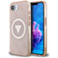 Guess IML Metal Glitter 4G Circle Triangle MagSafe – dėklas iPhone 16e (rožinis)