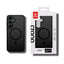Crong Hybrid Matte Magnetic – MagSafe dėklas Samsung Galaxy S25 FE (juodas)