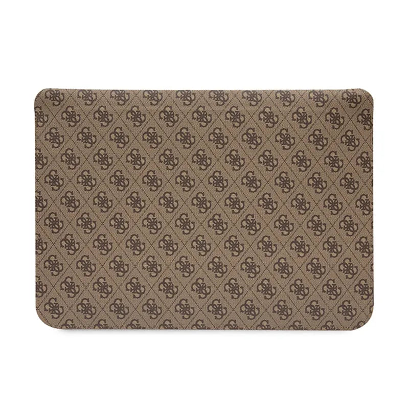 „Guess 4G Printed Stripes“ kompiuterio dėklas – 14" nešiojamojo kompiuterio krepšys (rudas)