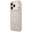 Guess 4G Circle Classic Logo MagSafe dėklas iPhone 17 Pro (rožinis)