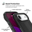 Speck Presidio2 Grip MagSafe – dėklas iPhone Air (juodas / skalūno pilka / baltas)
