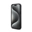 DKNY Leather Checkered Mono Pattern & Printed Stripes – iPhone 15 Plus / 14 Plus dėklas (juodas)