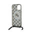 Karl Lagerfeld IML Crossbody Monogram Karl & Choupette Head MagSafe – Dėklas iPhone 15 / 14 / 13 (juodas)