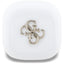 Guess 4G Metal Logo – TWS Bluetooth ausinės + įkrovimo dėklas (baltos)