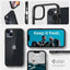 Spigen Ultra Hybrid – dėklas iPhone 15 Plus / iPhone 14 Plus (juodas)
